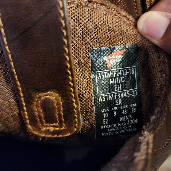 Red Wing Nubuck Rio Flex Leather Western Steel Toe Waterproof Work Boots. EUC. - Picture 3 of 13